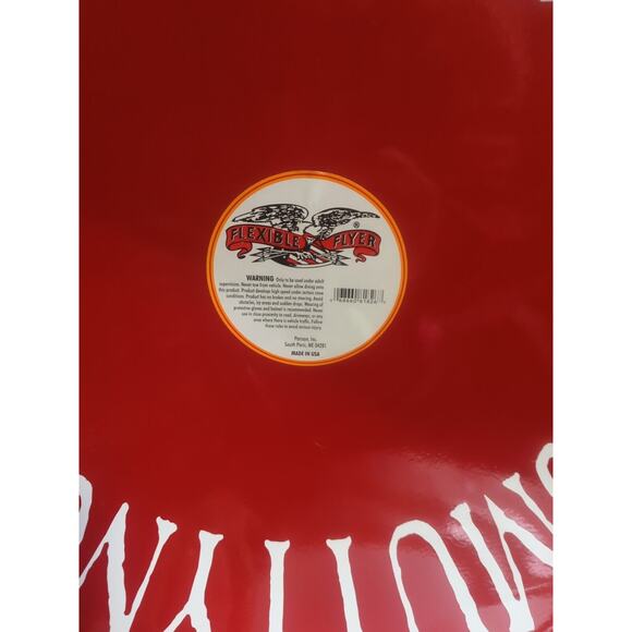 Flexible Flyer Steel Saucer 26" Metal Winter Snow Sled Smuttynose. Red - Picture 2 of 5